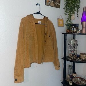 CISONO CROPPED JACKET W/ HOOD SZ: S